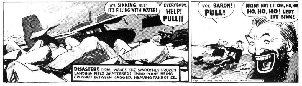 A sample of Roy Crane's comic strip Buz Sawyer